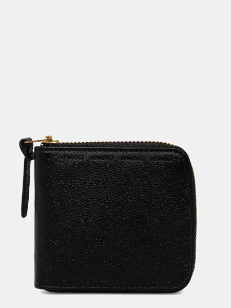 Kožni novčanik Visvim leather bi-fold crna