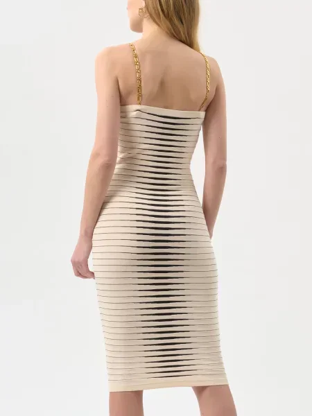 Платье Elisabetta Franchi бежевое