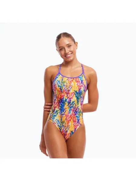 Női egyrészes fürdőruha Funkita Diamond Back One Piece strike a posy. Méret: 8 AUS