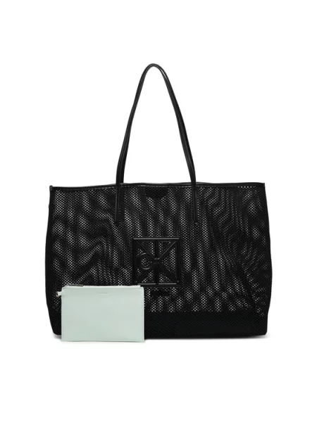 Geantă Calvin Klein plasă negru