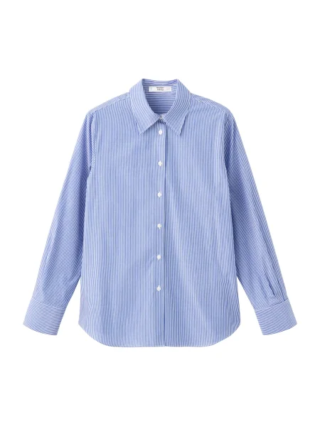 MANGO Bluza svetlo modra bela