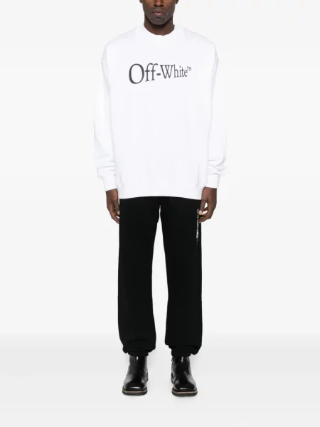 Hanorac Off-white cu imagine alb