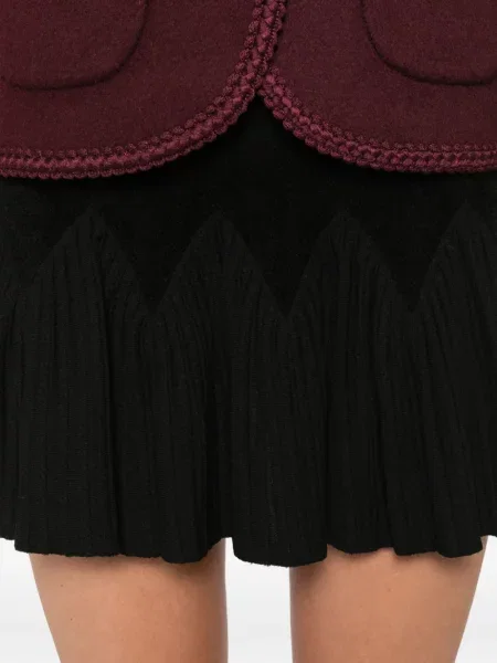 Fusta plisata Sandro plisată negru