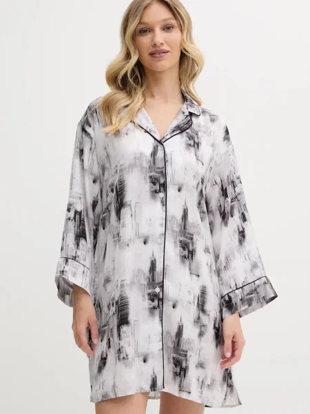 Нощница Dkny дамска от сиво