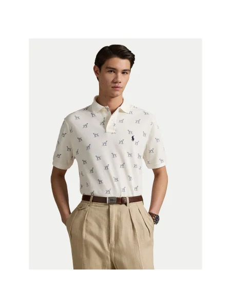 Polo Ralph Lauren Pólóing Ekru Custom Slim Fit