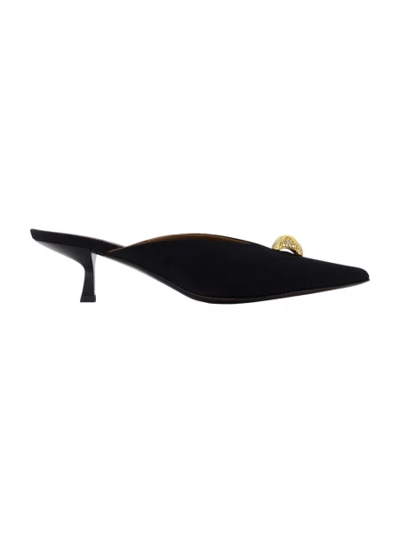 Klapki Giuseppe Zanotti skórzane czarne