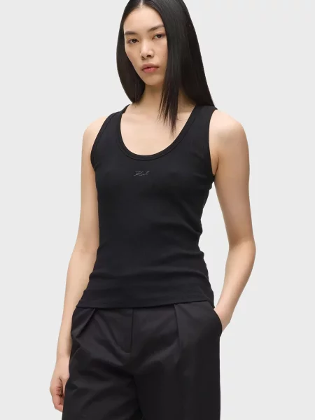 Майка майка Karl Lagerfeld з автографом чорна