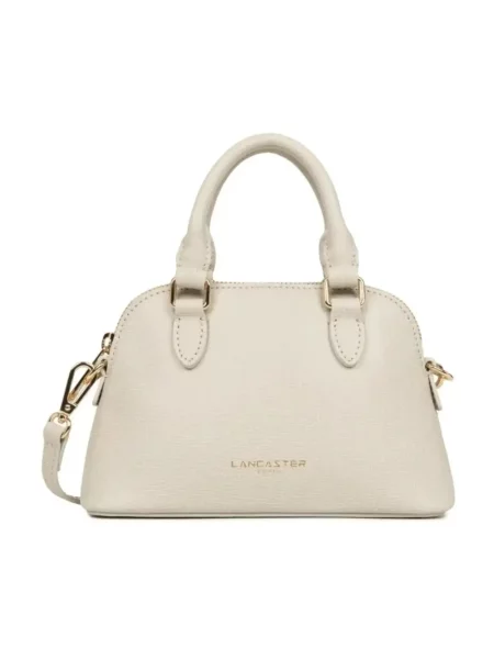 Torebka Lancaster skórzana biała