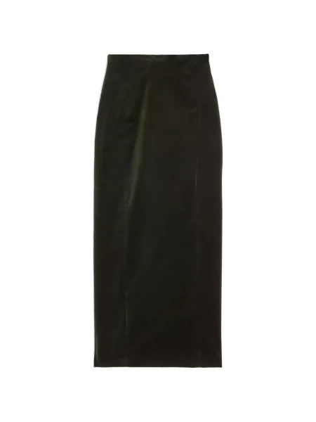 Fusta maxi Jil Sander de catifea verde