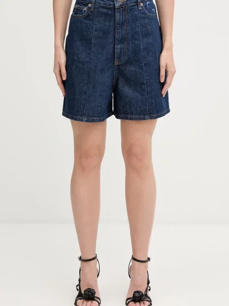 Marine Serre pantaloni scurți din denim pentru femei
