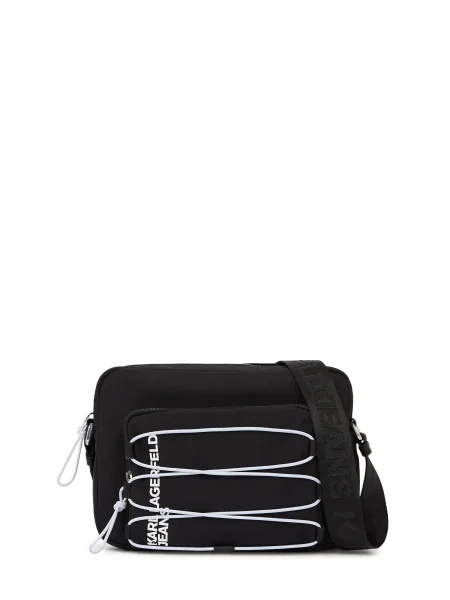 KARL LAGERFELD JEANS Torba za čez ramo / bela črna