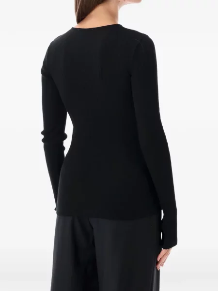 Cardigan Opérasport asimetric negru