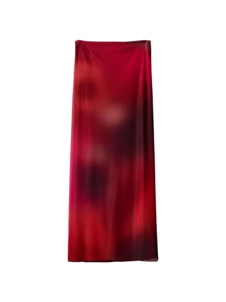Desigual barevná maxi sukně červené