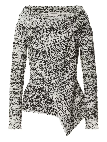 Geacă Alberta Ferretti drapată negru