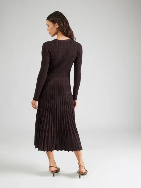 Morgan Rochie tricotat închis maro