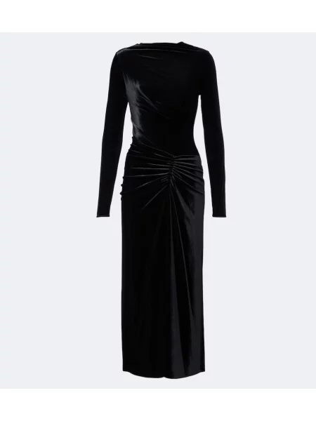 Rochie midi Simkhai de catifea negru
