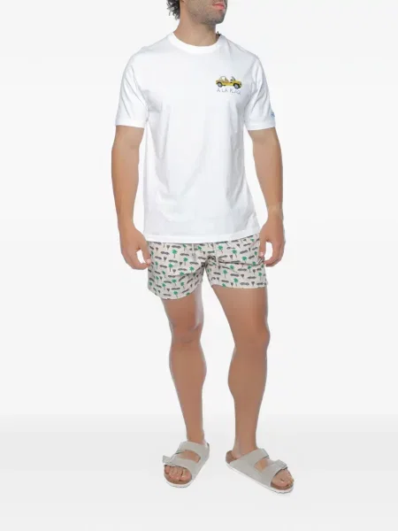 Slip de baie Mc2 Saint Barth cu imagine cu cordon
