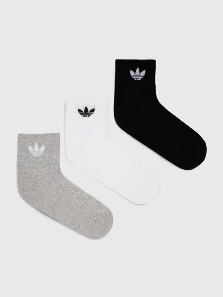 ADIDAS ORIGINALS Ponožky sivá melírovaná / čierna biela