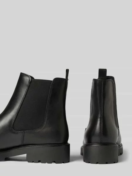 Buty chelsea ze skóry bydlęcej nappa z profilowaną podeszwą Vagabond czarne