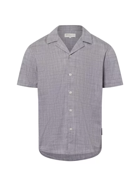 Koszula casualowa o kroju relaxed fit z czystej bawełny Tom Tailor Denim szara