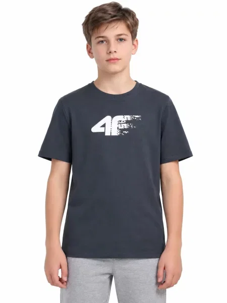 T-shirt chłopięcy 4F szara
