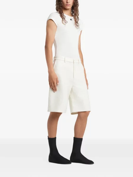 Pantaloni scurți Courreges alb