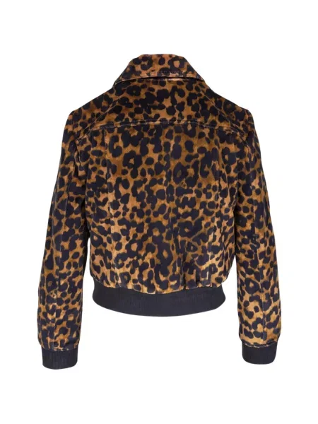 Geacă R13 cu imagine cu model leopard maro