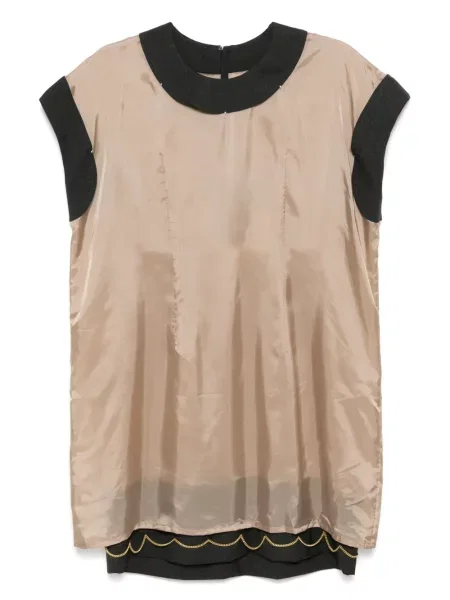 Sukienka bez rękawów Kolor bez rękawów garniturowa