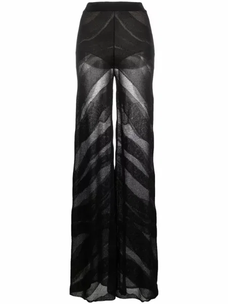 Pantaloni palazzo Just Cavalli negru