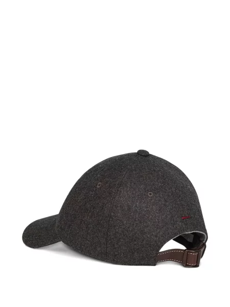 Șapcă Brunello Cucinelli cu broderie negru