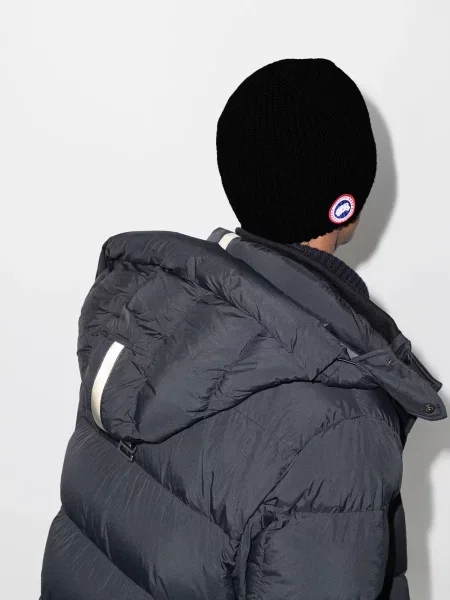 Megztas briaunotas kepurė Canada Goose juoda