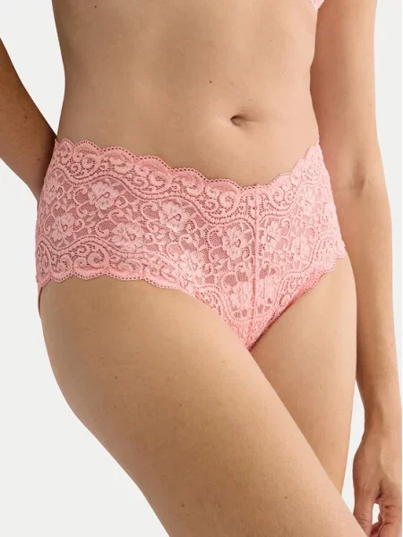 Triumph Klasične spodnje hlačke z visokim pasom Amourette roza