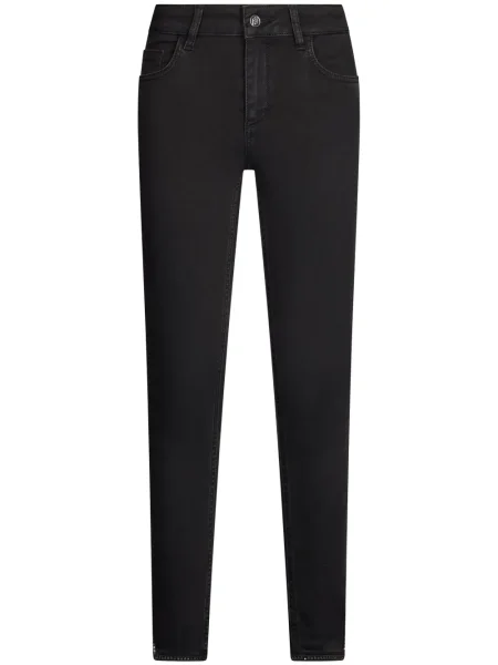 Дънки skinny fit Liu Jo цепка черно