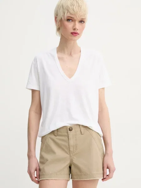 ZADIG&VOLTAIRE tricou din amestec de in femei bej alb