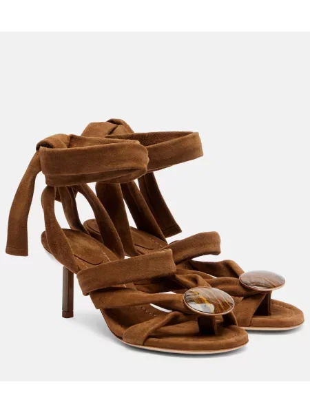 Sandale Christopher Esber din piele de căprioară bej