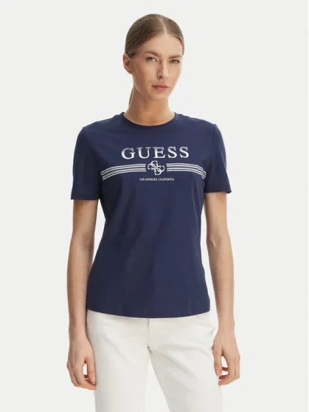Guess T-Shirt granatowy