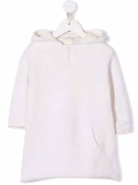 Bluza z kapturem dziecięca Bonpoint biała