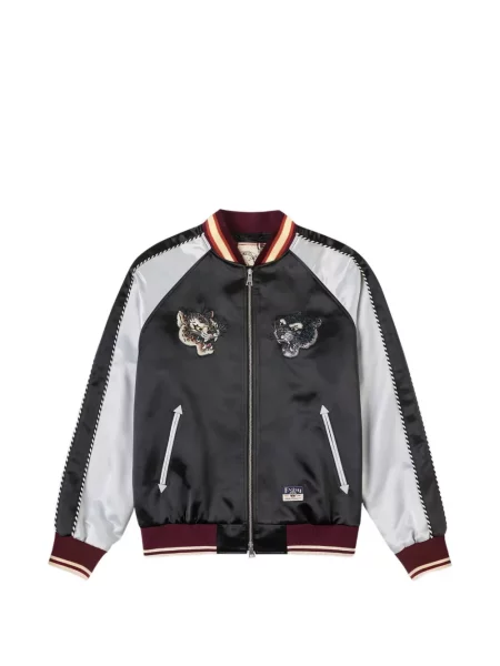 Яке Evisu с леопардов принт черно