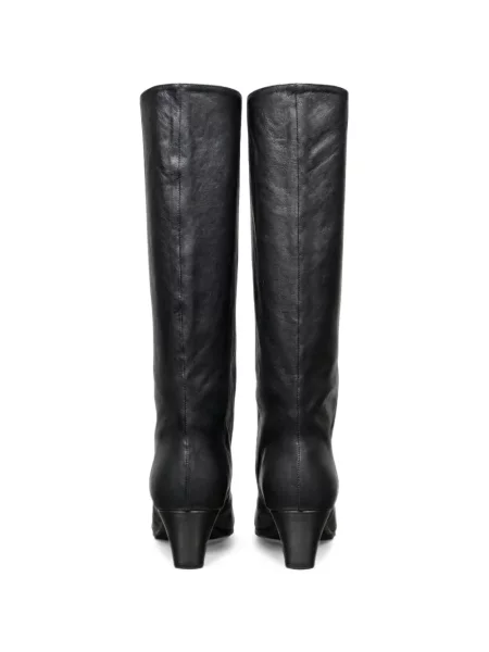 Botine Poche Paris din piele negru