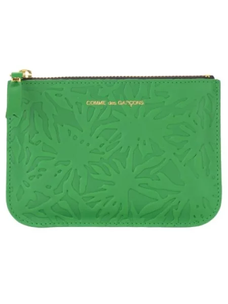 Portfel Comme Des Garcons Wallets skórzany zielony