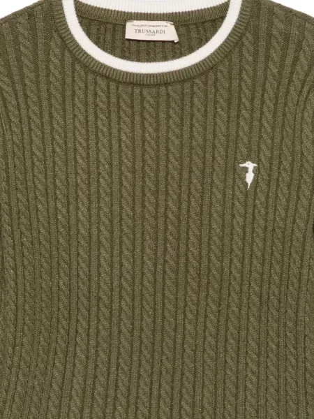 Sweter dziecięcy Trussardi zielony
