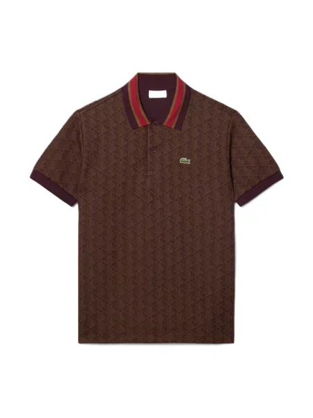 Koszulka polo Lacoste klasyczna brązowa