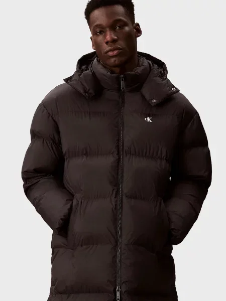 Довга джинсова куртка Calvin Klein Jeans чорна