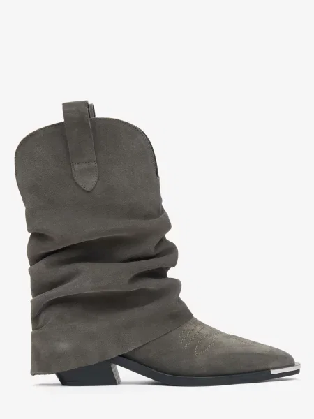 Велюрові Черевики та чоботи Estro сірий