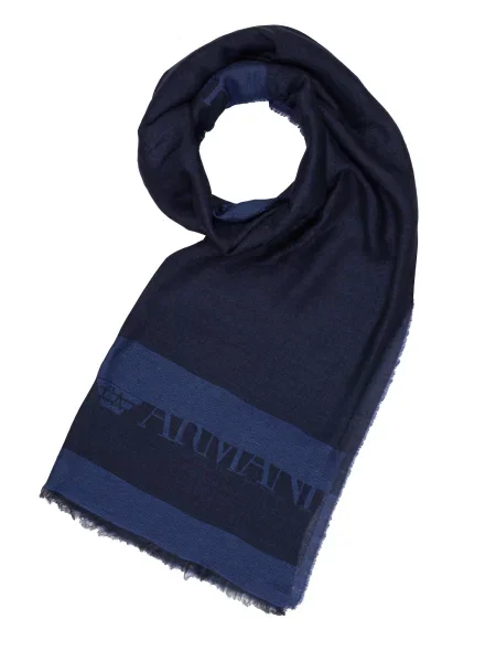 ARMANI Šal Emporio Armani Tuch mornarsko plava