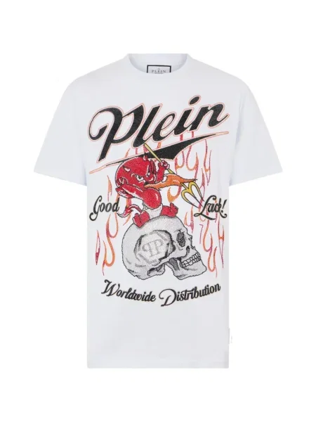 Tricou Philipp Plein alb