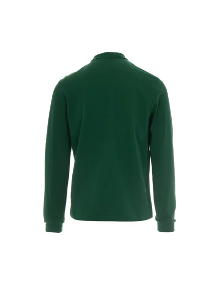 Lacoste longsleeve gładki zielony