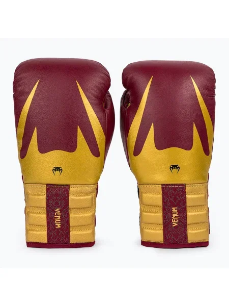 Venum Reverso Boxing kesztyű piros/arany. Méret: 10 oz piros