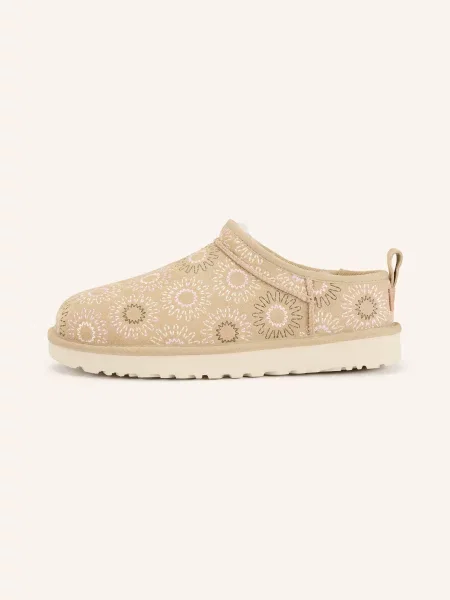 Ugg Pantofle Classic Micro Sun Stitch / růžová / krémová béžová