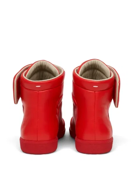 Sneakerși Maison Margiela din piele roșu